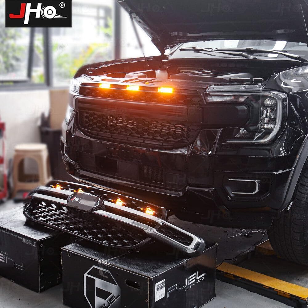 ya 7 8.24 baidi Amber Lamp LED Running Light Centern Grill Decorative Light for Ford Ranger 23+