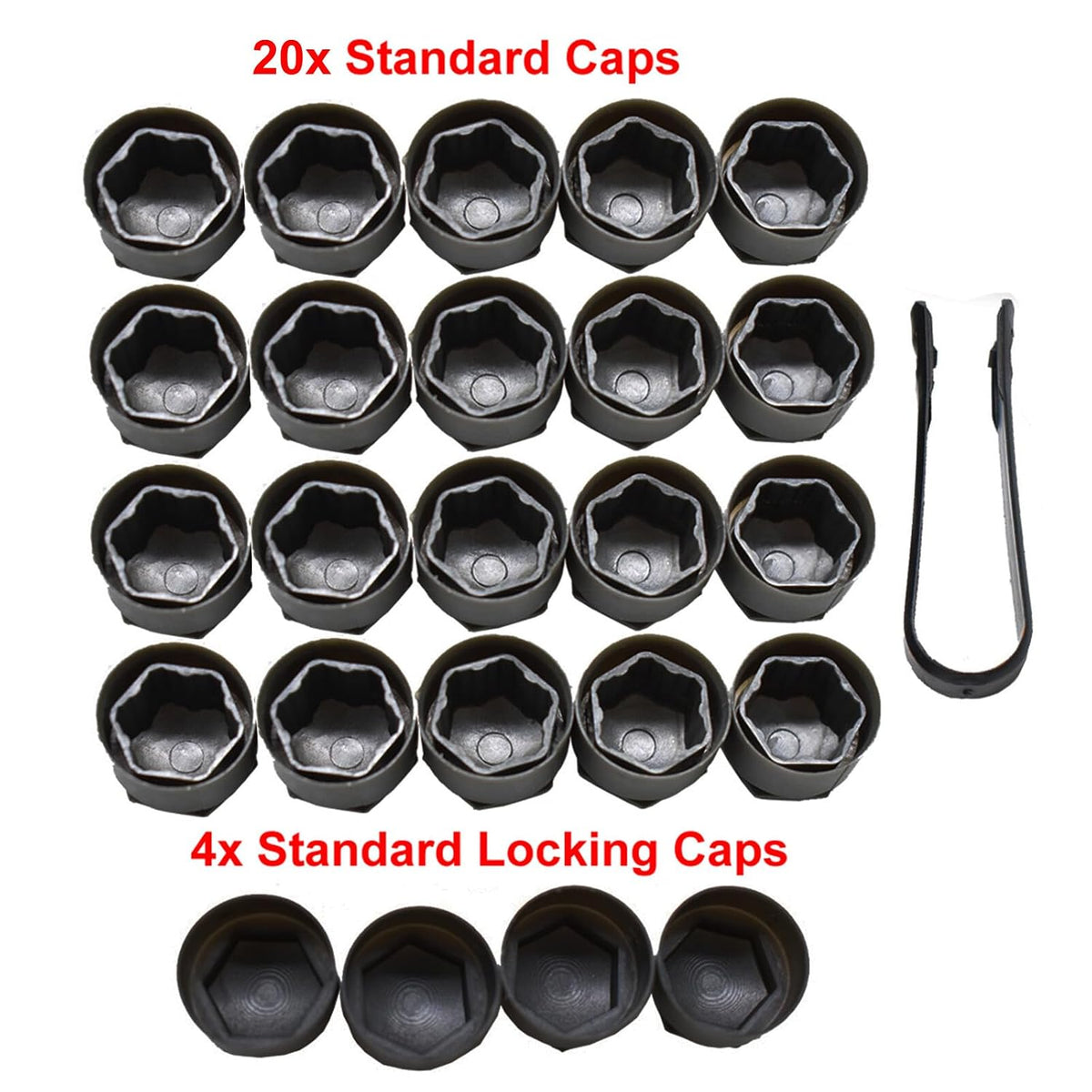 ya 10 9.16 baidi for Audi A4 A6 Q3 Q5 TT Car Wheel Hub Nut Bolt Cap Cover Protector Black 24x25mm