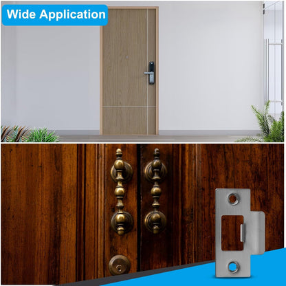 ya 26 10.21 baidi 2-3/4 Stainless T Strike Door Lock Strike Plate, Metal 1 Pcs-2