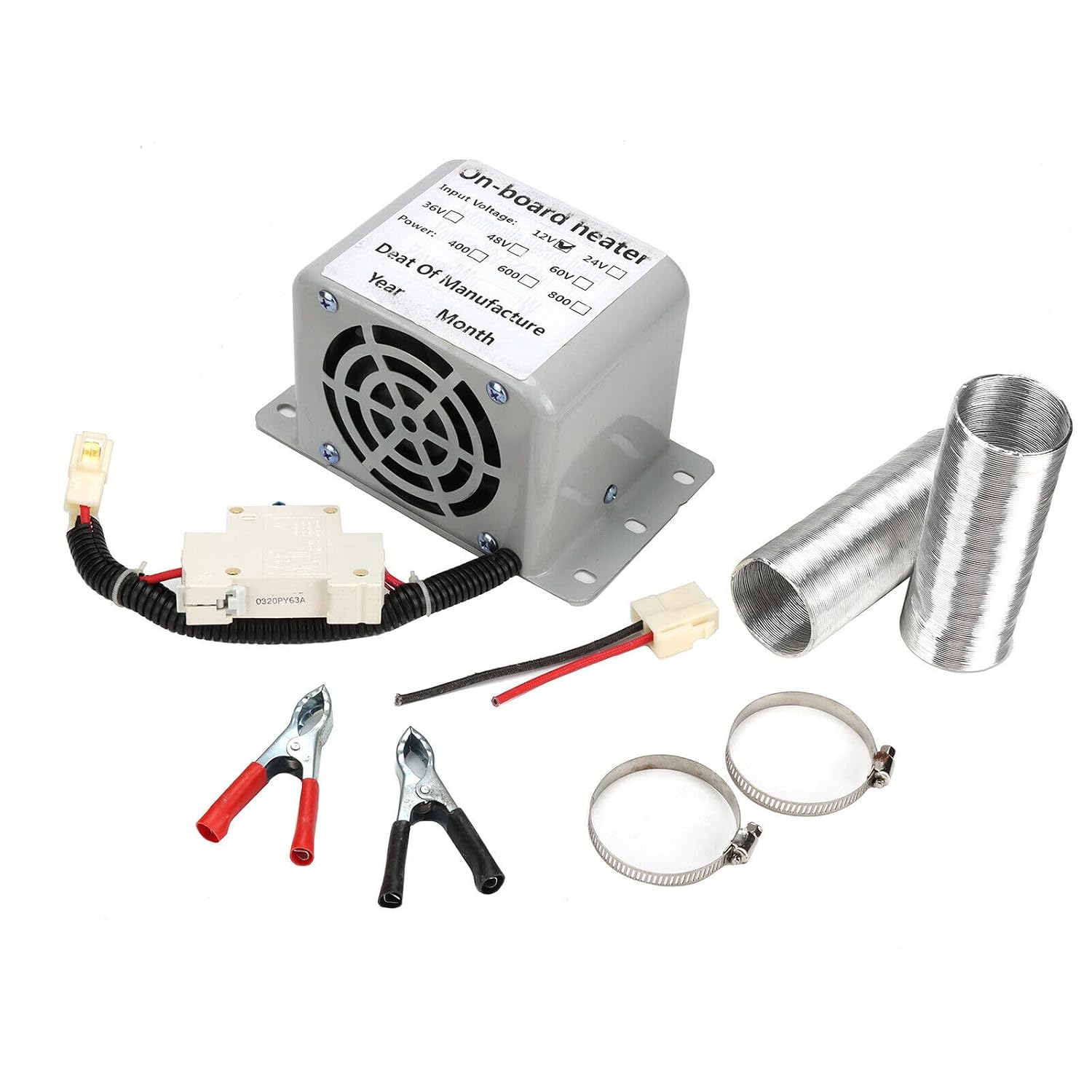 ya 6 8.24 baidi 12V Automotive Truck Insulator Instrument Panel Heater Windshield defroster defogger 800W