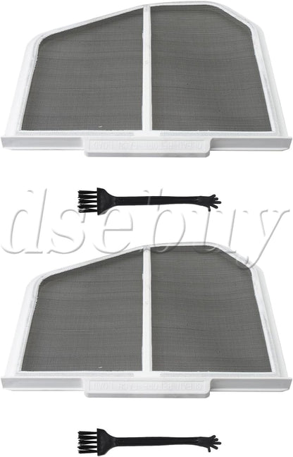 ya 26 10.21 baidi 2Pieces Lint Filters Assembly Replacement for MED9600SQ0 Dryer Parts-2