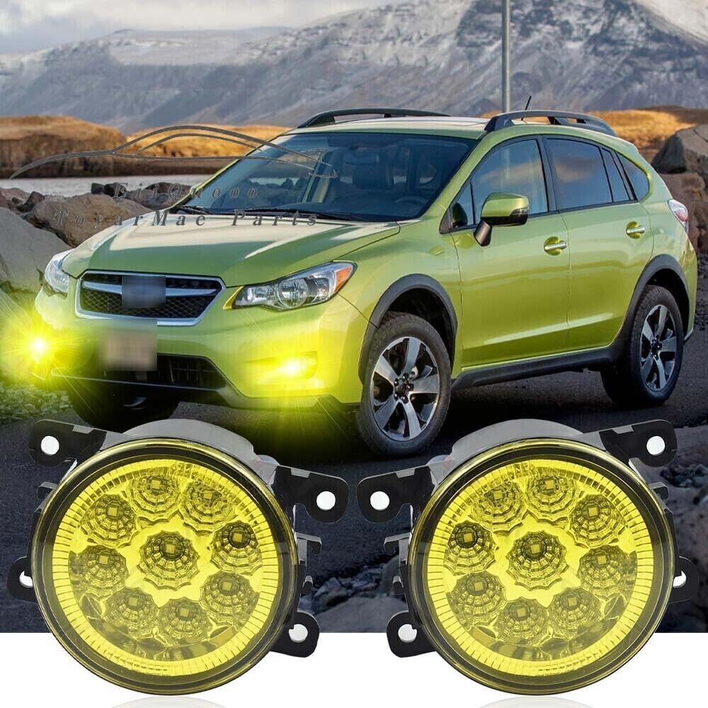 ya 7 8.24 baidi Pair LED Fog Lights for Subaru for ester XV Crosstrek 2014-2020 Front Bumper Lamp