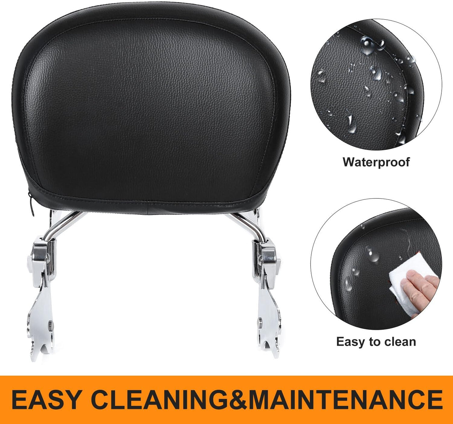 ya 6 8.14 Detachable Backrest Sissy Bar Rack For 97-08 for Harley Touring Electra Road Glide