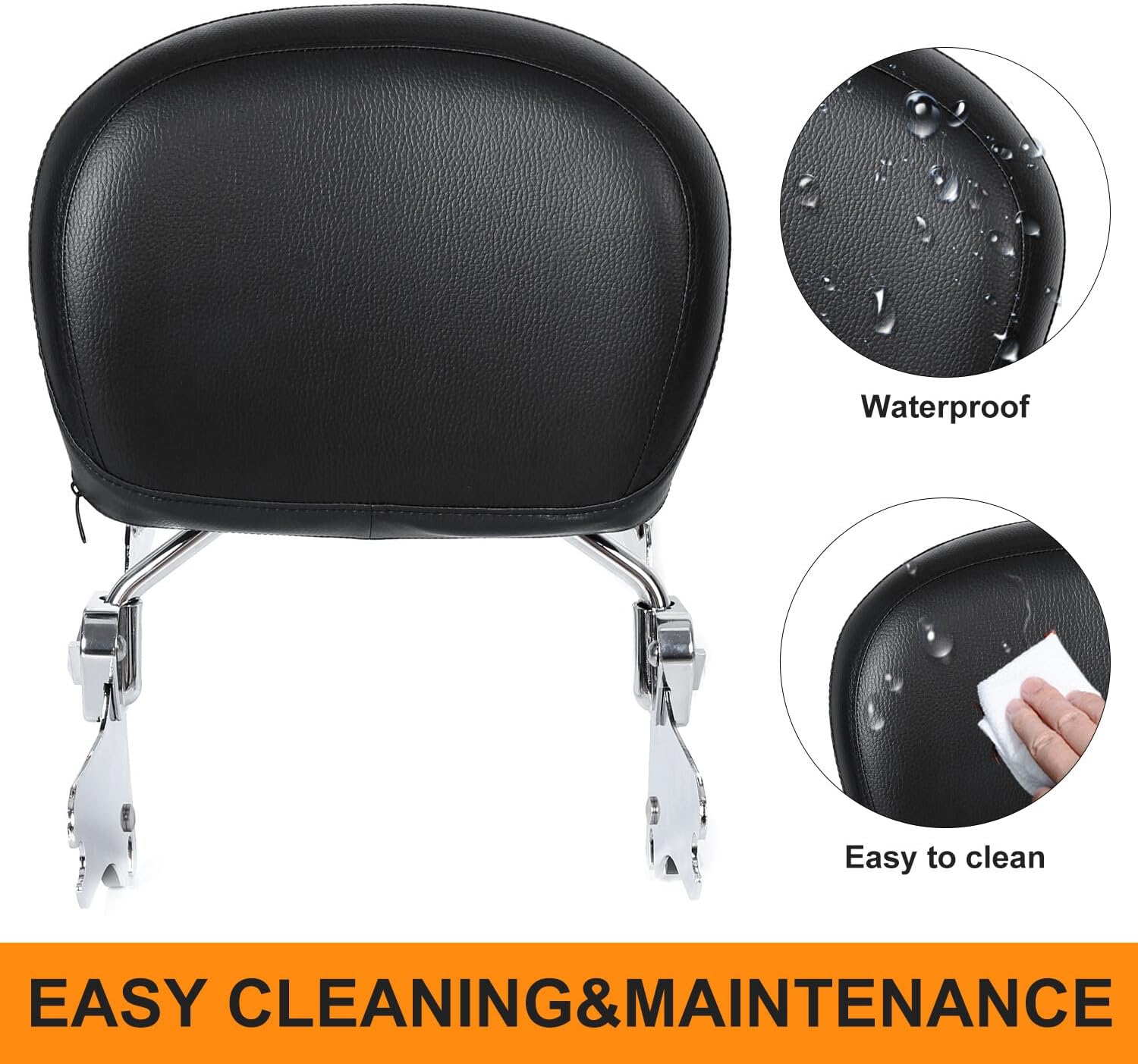 ya 6 8.14 Detachable Backrest Sissy Bar Rack For 97-08 for Harley Touring Electra Road Glide