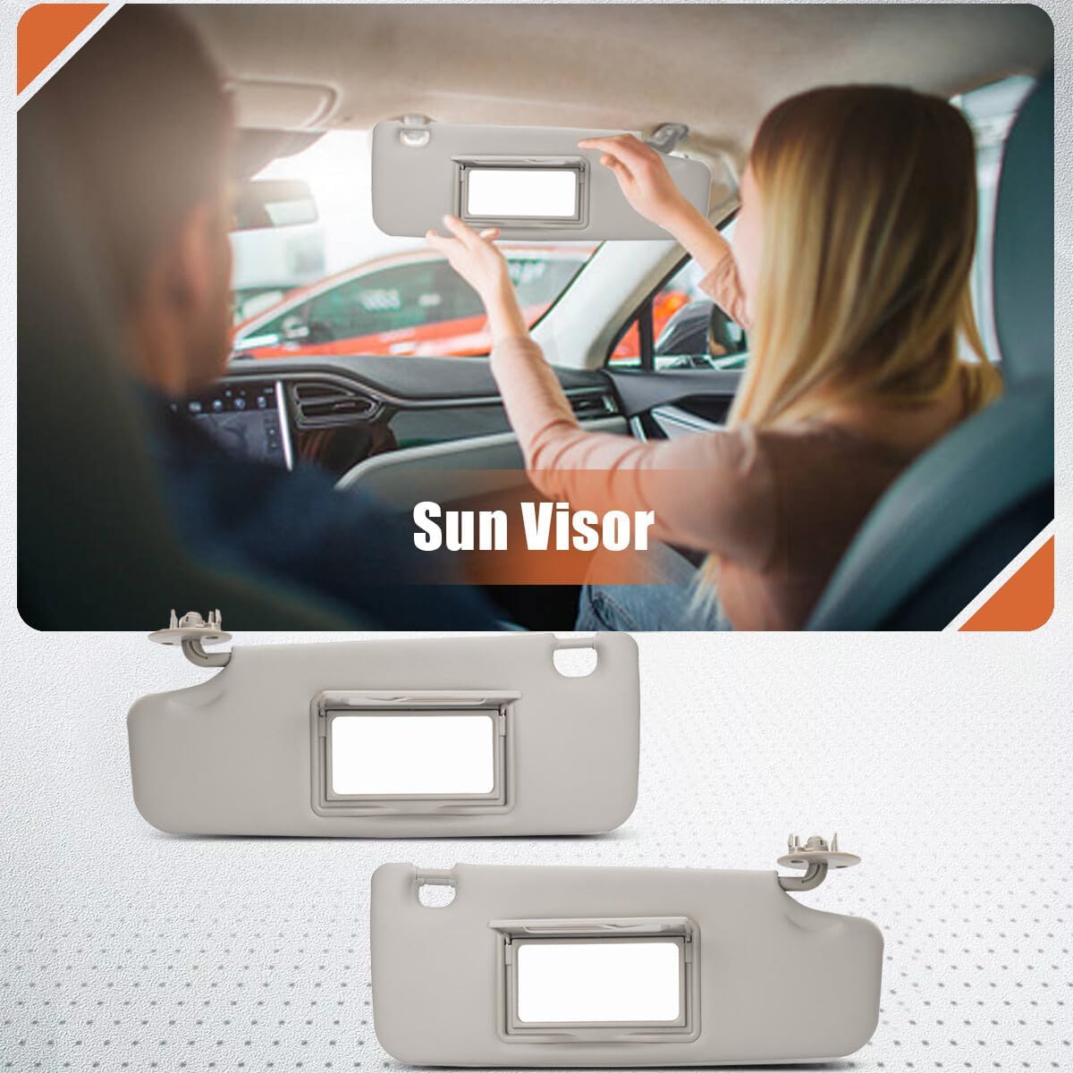 ya 11 9.14 baidiRight Driver Side Interior Sun Visor 95327507 for 2011-2018 for Holden Barina TM New
