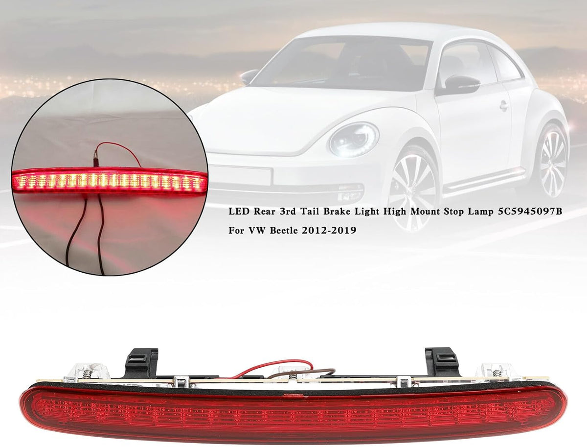 ya 10 9.16 zhengce LED Rear 3rd Tail Brake Light High Mount Stop 5C5945097B for VW Beetle 2012