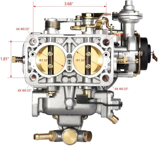 ya 2 8.15 Carburetor For Weber 38X38 2 Barrel for Fiat for Renault for Ford for VW for Dodge for Toyota for Daewoo
