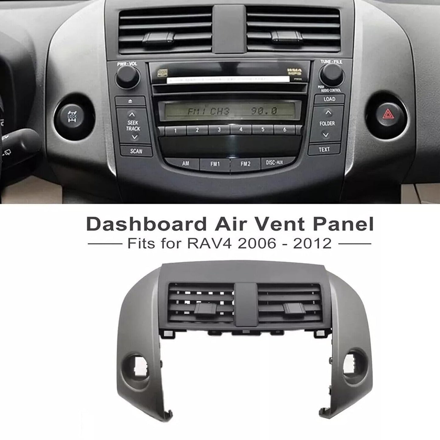 ya 6 8.24 baidi for Toyota RAV4 2006-2012 Dash Center Instrument Panel Replacement Trim Cover