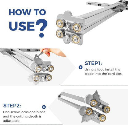 ya 26 10.21 baidi Plaster Board Cutting Tool, Folding Gypsum Board Cutter, Handheld Drywall Cutter-1