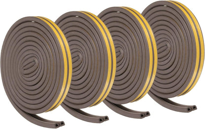 ya 26 10.21 baidi 4 Rolls 19.7Ft 7/20W x 5/16T EPDM Weather Stripping Door Seal, Brown