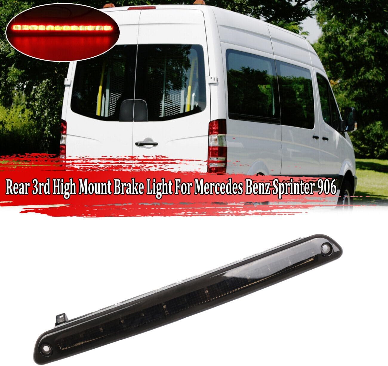 ya 4 8.10 For Mercedes Sprinter 906 Black Third 3rd Brake light brake light A9068200456