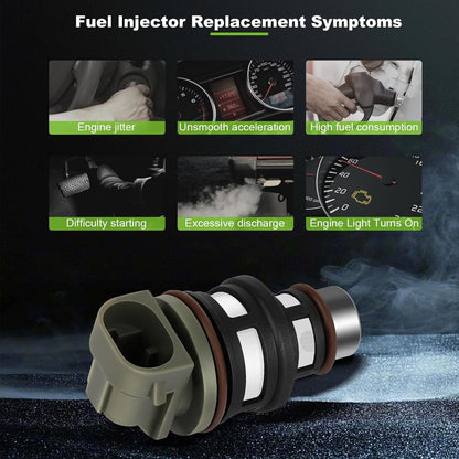 ya 4 8.8 4 Fuel Injectors For 1992-1997 for Chevrolet Cavalier 1994-1996 Buick Century 2.2L