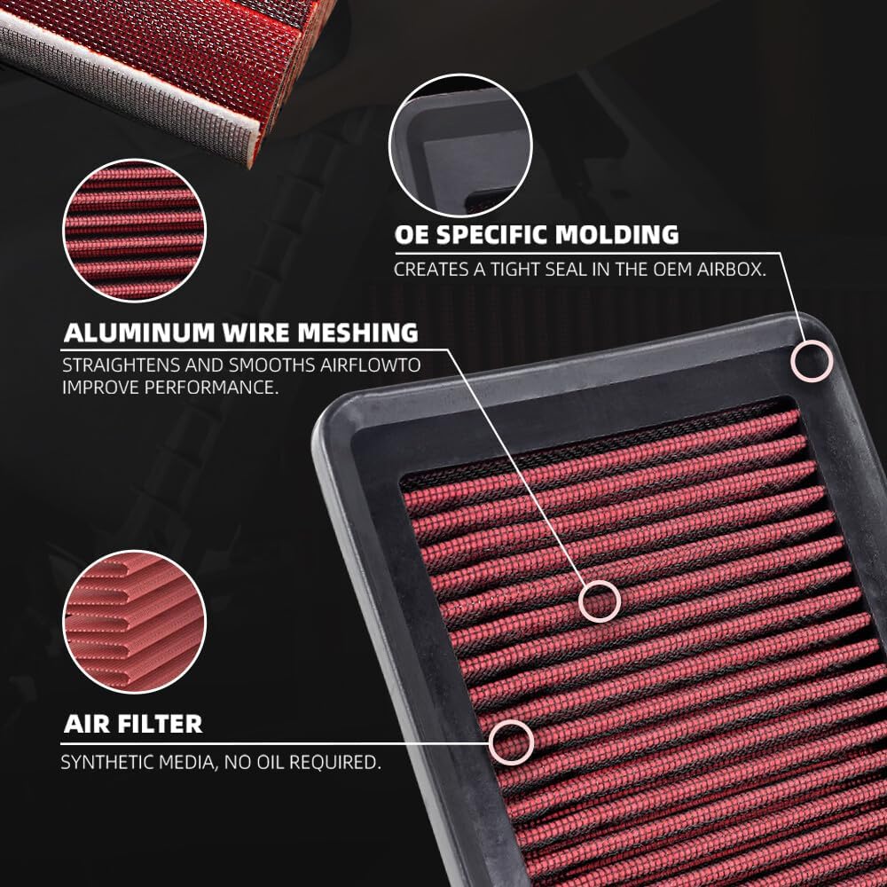 ya 13 9.15 baidi 33-5027 High-Flow Replacement Panel Air Filter For Jazz HR-V Fit Vezel 1.3L-1.5L