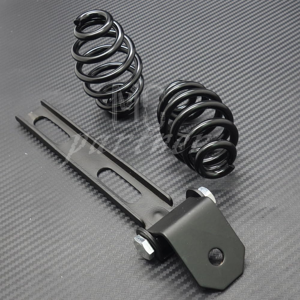 ya 5 8.24 baidi Black Solo for Seat 3 Springs Bracket Mounting Kit for Harley Chopper Bobber Custom