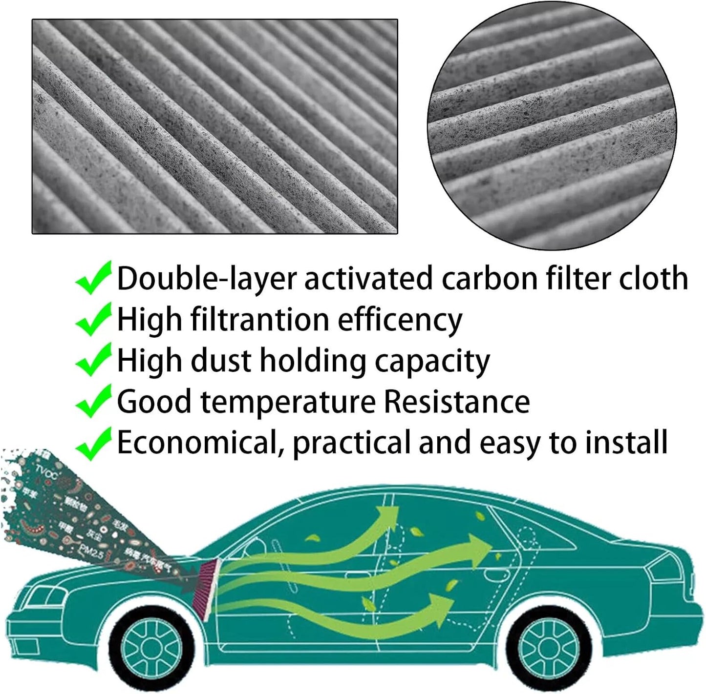 ya 5 8.24 baidi Car Pollen Cabin Air Filter KD45-61-J6X for Mazda 3 BM BN 6 GJ GL CX-5 CX5 KE KF