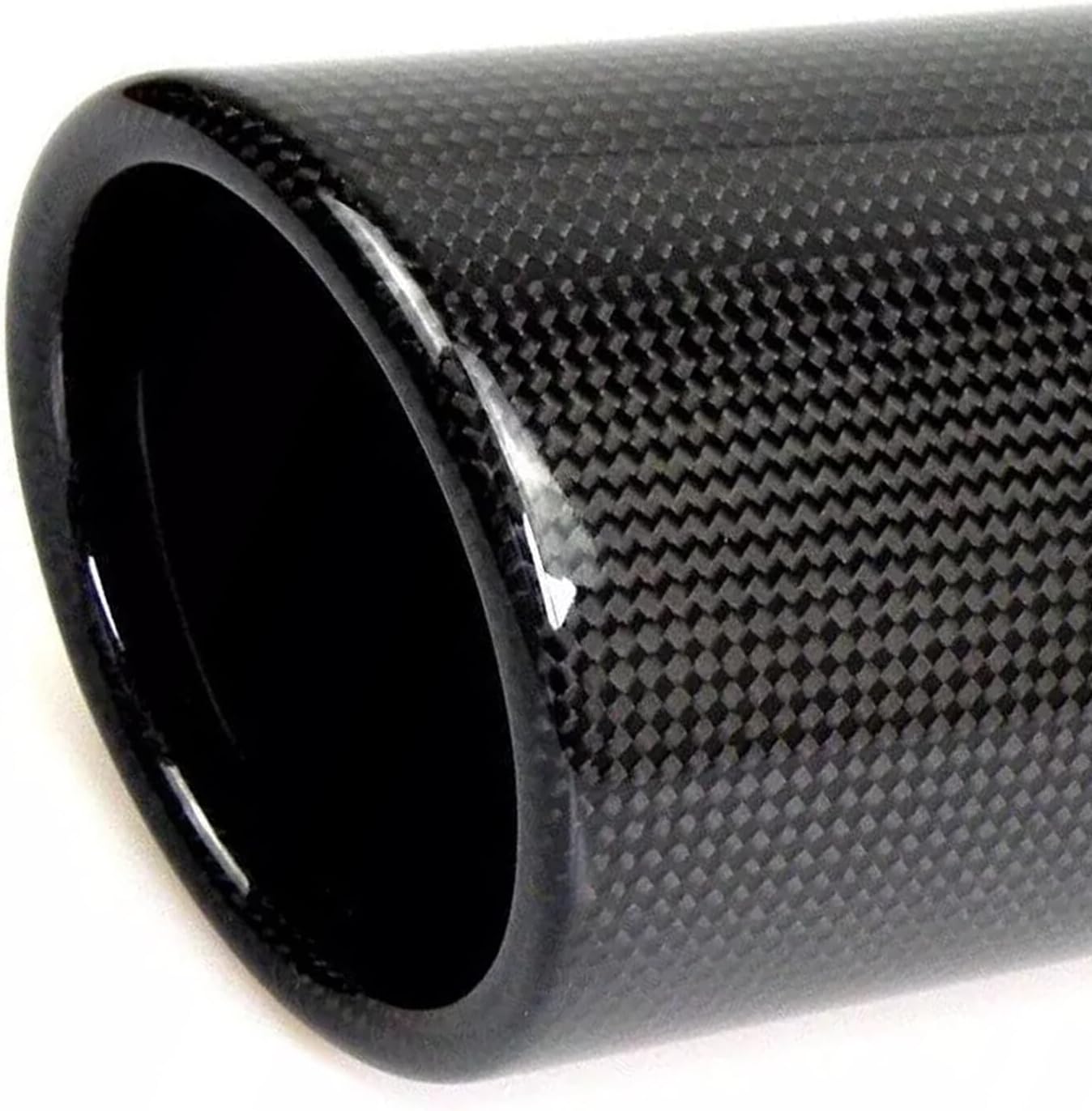 ya 6 8.24 baidi New Carbon Fiber Car Pipe Cover Tip Muffler End Pipe UniversallB