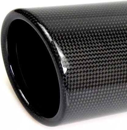 ya 6 8.24 baidi New Carbon Fiber Car Pipe Cover Tip Muffler End Pipe UniversallB