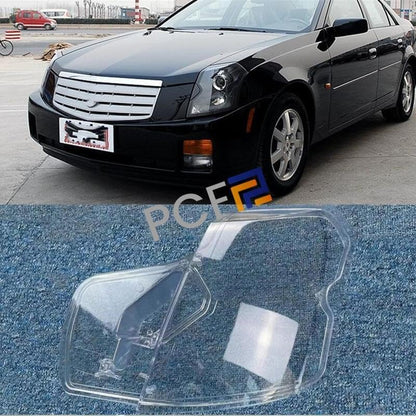 ya 4 8.14 for Cadillac CTS 2003-2007 Left side headlight lens transparent housing + sealant 