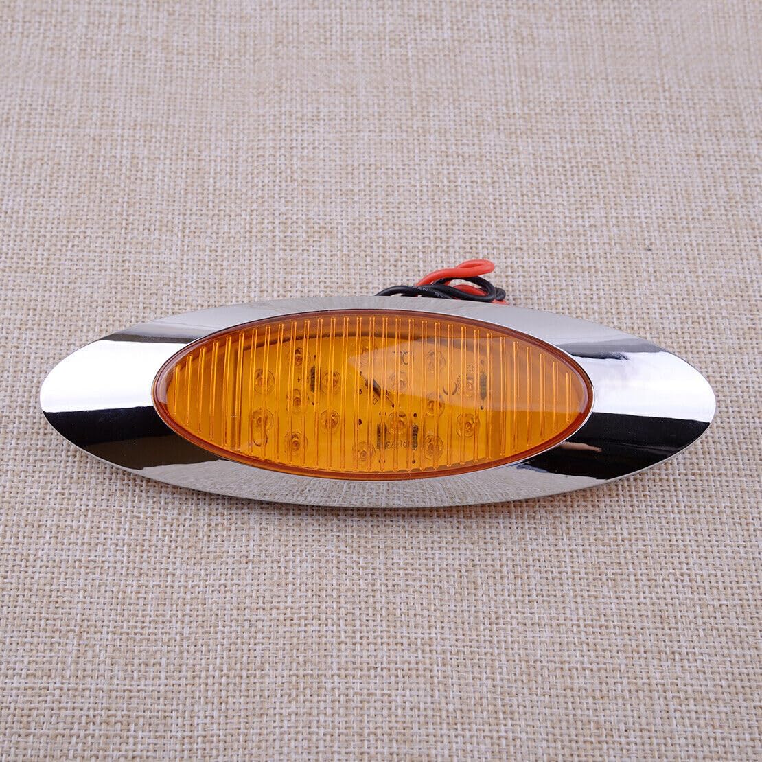 ya 4 8.14 4pcs Amber LED Clearance Marker Lights for Car Truck Trailer RV Boat Pickup 