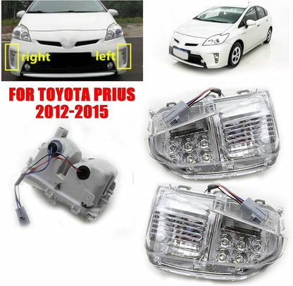 ya 3 8.24 baidi 2Pcs Car Side Bumper LED Turnning Light Fog Lamp Assembly For 12-15 for Toyota Prius