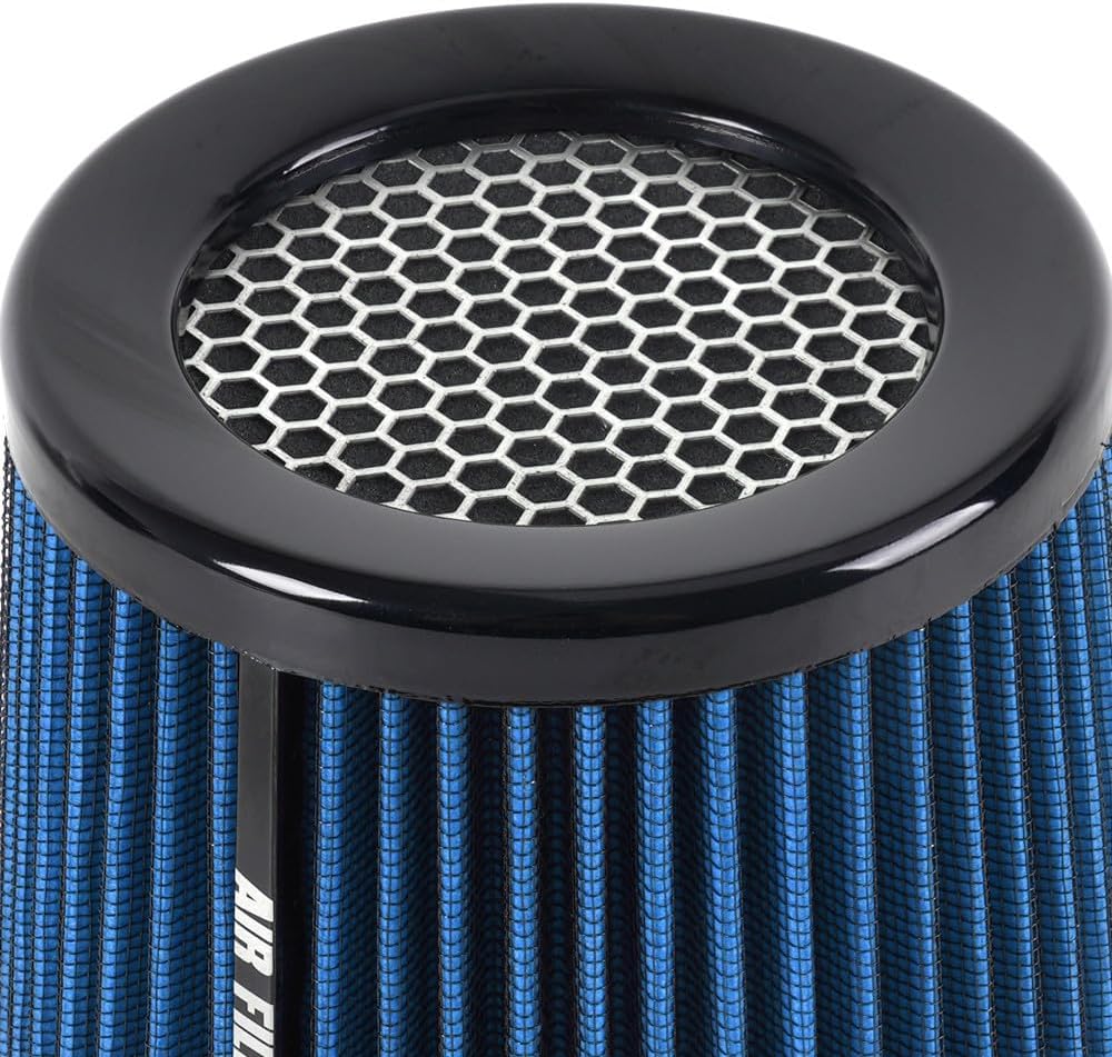 ya 13 9.15 baidi 3 76mm Dry Air Filter Cold Air Intake Cone Replacement High Flow Inlet BLUE