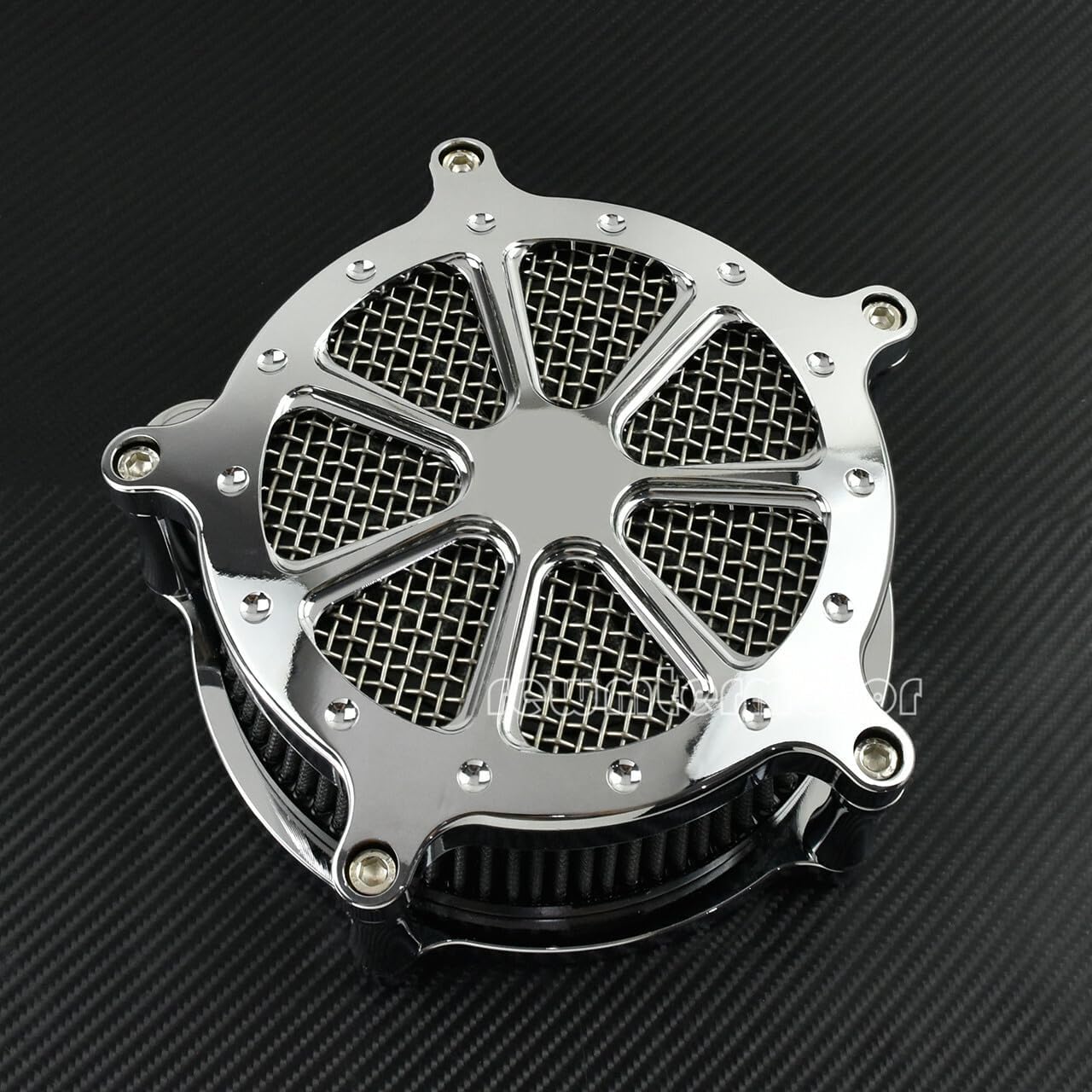 ya 8 8.24 baidi Chrome Air Cleaner Gray Intake Air Filter Fit for Harley Touring Trike 2017-2025