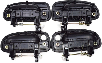 ya 2 8.15 Exterior Door Handle Black 4 Piece Set FL FR RL RR for Hyundai Accent 2000-2006 