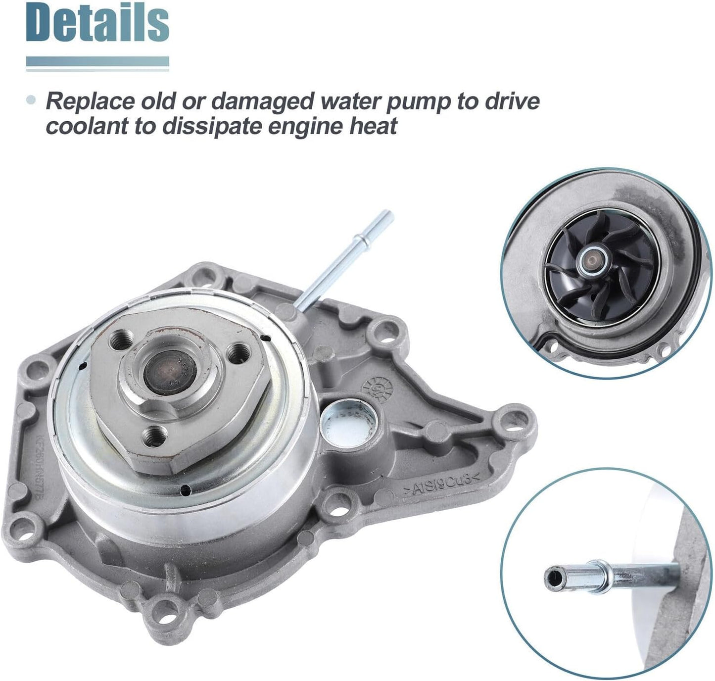 ya 4 8.24 baidi Water Pump Gasket 06E121016C for Audi A6 Quattro 2012-2015 Q5 2013-17 for VW