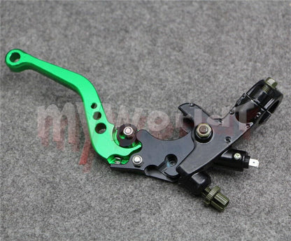 ya 2 8.15 Fit for Suzuki Motorcycle 22mm Clutch Brake Levers Master Cylinder Reservoir Set