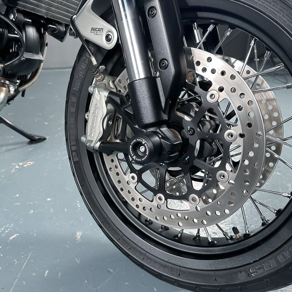 ya 23 10.7 baidi CNC Front Rear Axle Protectors Fork Wheel Sliders for Ducati Sc for Ram bler 800 803