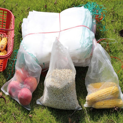ya 14 9.20 baidi 10pcs 25 * 35cm Drawstring Nylon Mesh Filter Media Bag for Aquarium Garden Pond-1