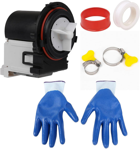 ya 26 10.21 baidi Drain Pump 2003273 Washer Parts Kit Replacement for with Hose Clamp