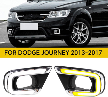 ya 3 8.24 baidi LED DRL for Dodge Journey 2013-2017 Daytime Running Lights Anti-collision Fog Lights with Turning