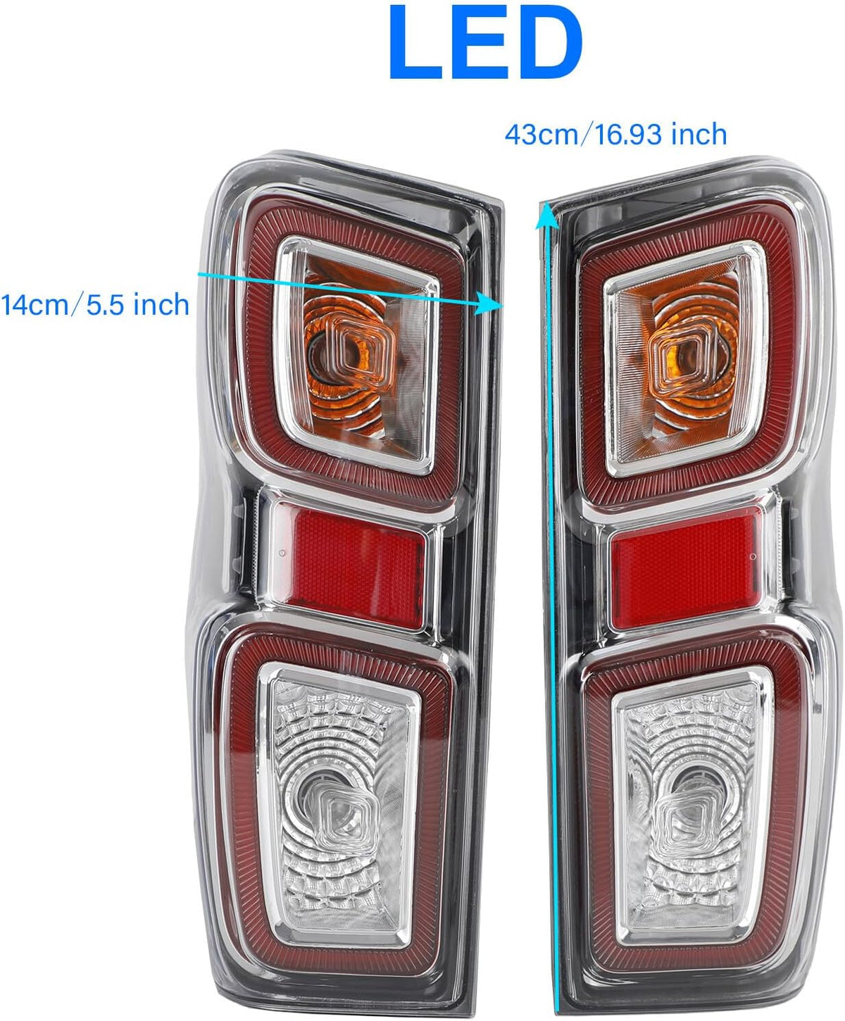 ya 10 9.16 zhengce L+R Led Tail Light Lamp for Isuzu D-max Pickup 2020-22