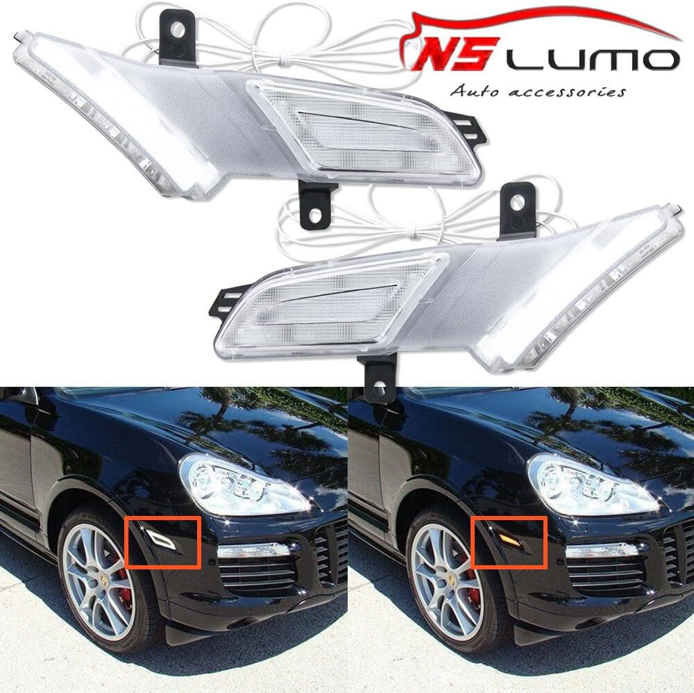 ya 4 8.10 Laterale LED Indicator direzione Luce marcia per for Porsche for Cayenne 957 2007-2010