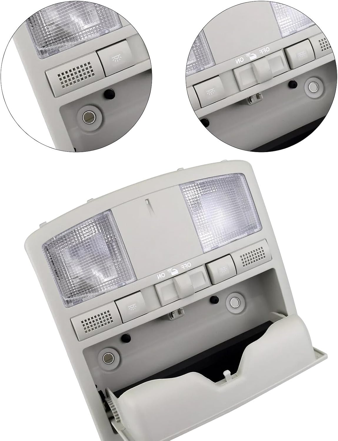 ya 4 8.24 baidi for 2009-2013 for Mazda 6 CX-9 2010-2015 w/o SunRoof Overhead Console Reading Light