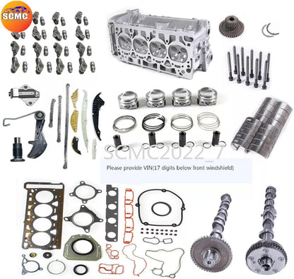 ya 27 10.13 baidi 2.0TCylinder Head Camshaft SetTiming Piston Kit for VW for AUDI CCTA CCZA CCZB CDAA