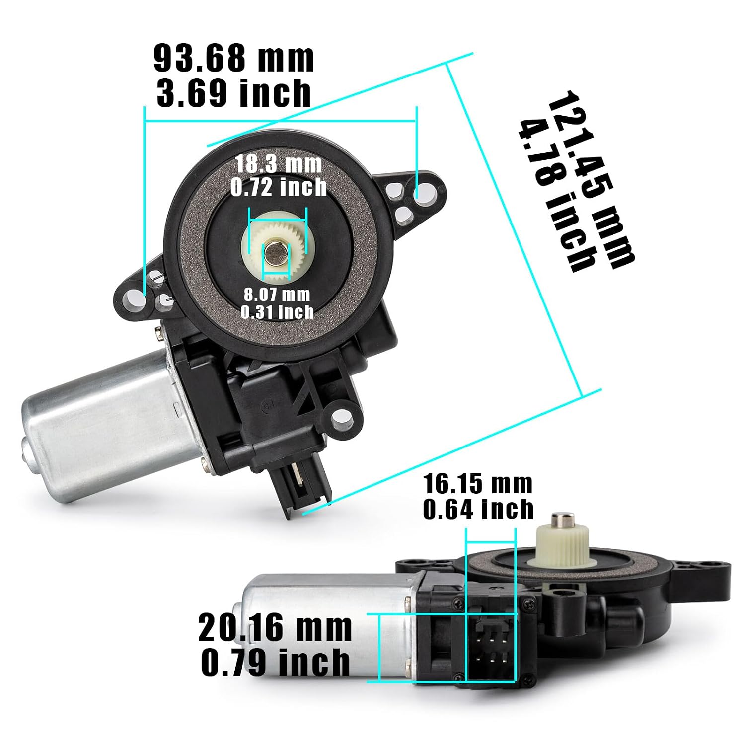 ya 6 8.24 baidi D651-59-58X for Mazda 2 3 6 2010-2013 Front Left Driver Side Door Window Motor