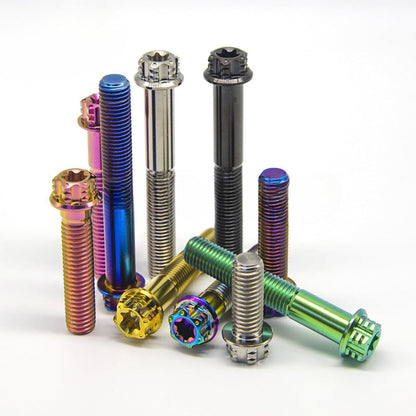 ya 16 10.20 baidi 4pcs Ti Titanium Torx Head Flange Bolt M6x10/15/20/25/30/35/40mm Motorcycle Bolt-1