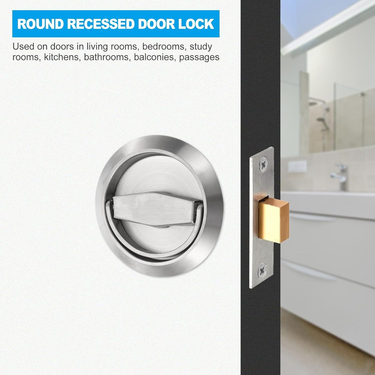 ya 26 10.21 baidi 2 Pack 4.9mm Round essed Pull Handle Knob, Hidden Handle Knob, Bronze
