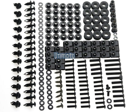 ya 23 10.7 baidi Black Fairing Bolt Kit body screws Clips for Yamaha YZF R6 2006-2007