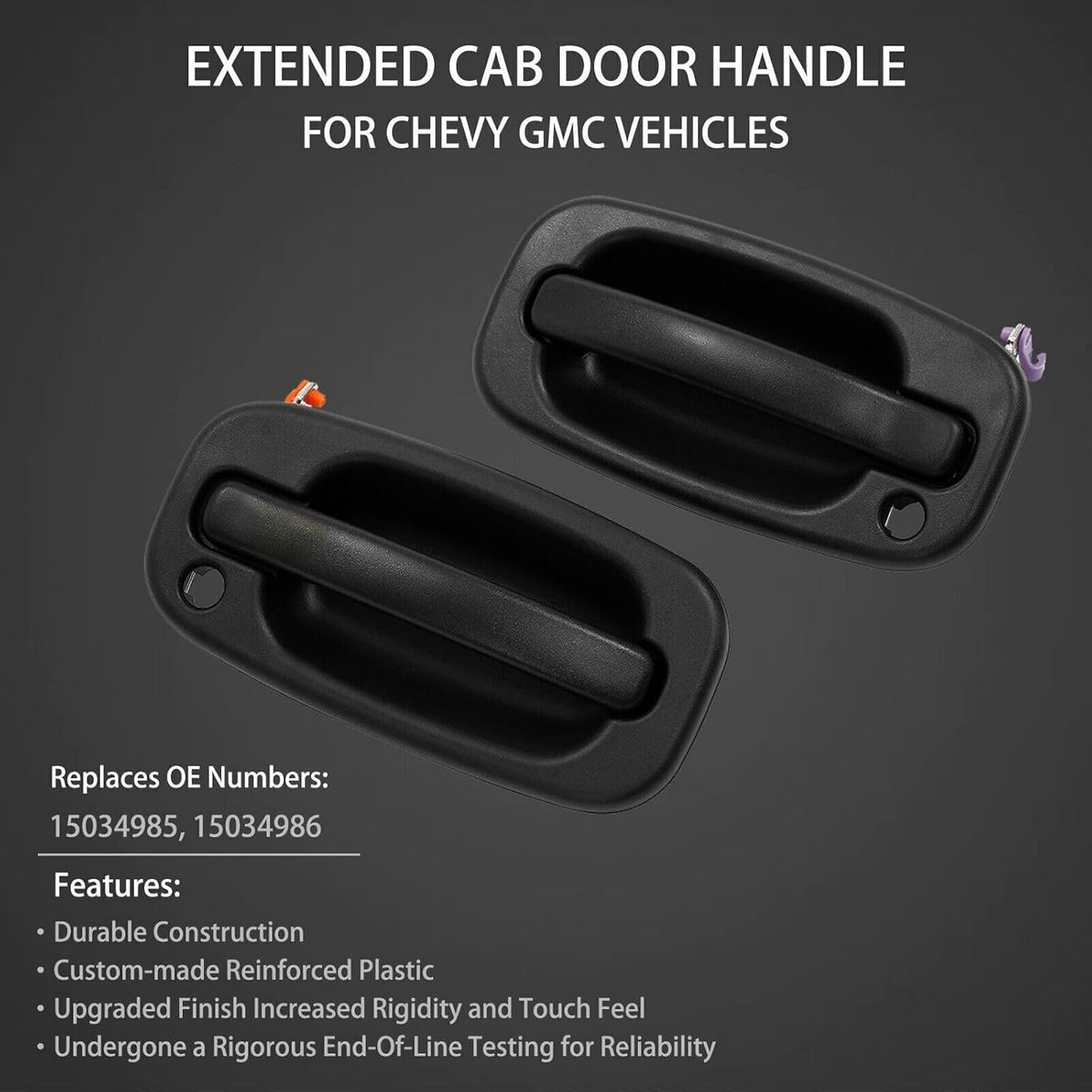 ya 10 9.16 baidi 2-Pack Front L&R Exterior Door Handles for Chevrolet Avalanche 1500/ for GMC for Sierra 1500-