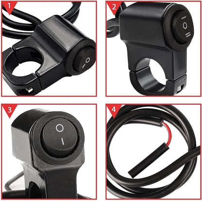 ya 4 8.14 12V 22mm Motorcycle Switch Handlebar on/off for Fog Light Brake Handlebar Switch