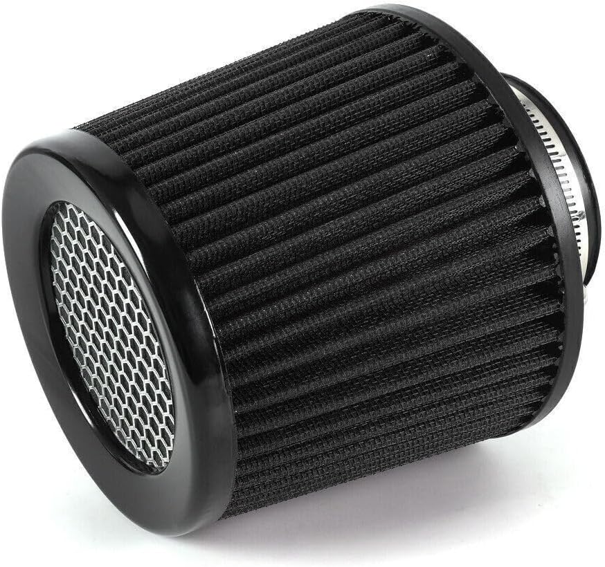 ya 13 9.15 baidi Black 3 76mm High Flow Inlet Cold Air Intake Cone Replacement Dry Air Filter
