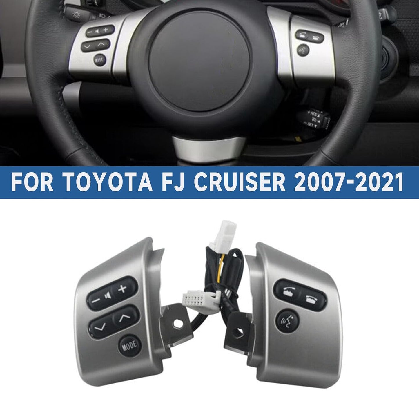 ya 4 8.8 84250-35070 for Toyota FJ Cruiser 2007-21 Steering Wheel Control Switch Replacement 