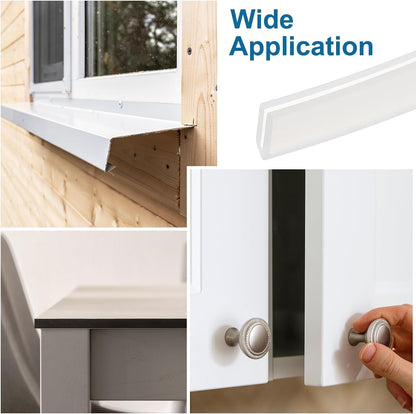 ya 26 10.21 baidi U Channel Edging Trim, 26.2 ft 0.47Wx0.04Tx0.16H Sheet Ed Guard Protector