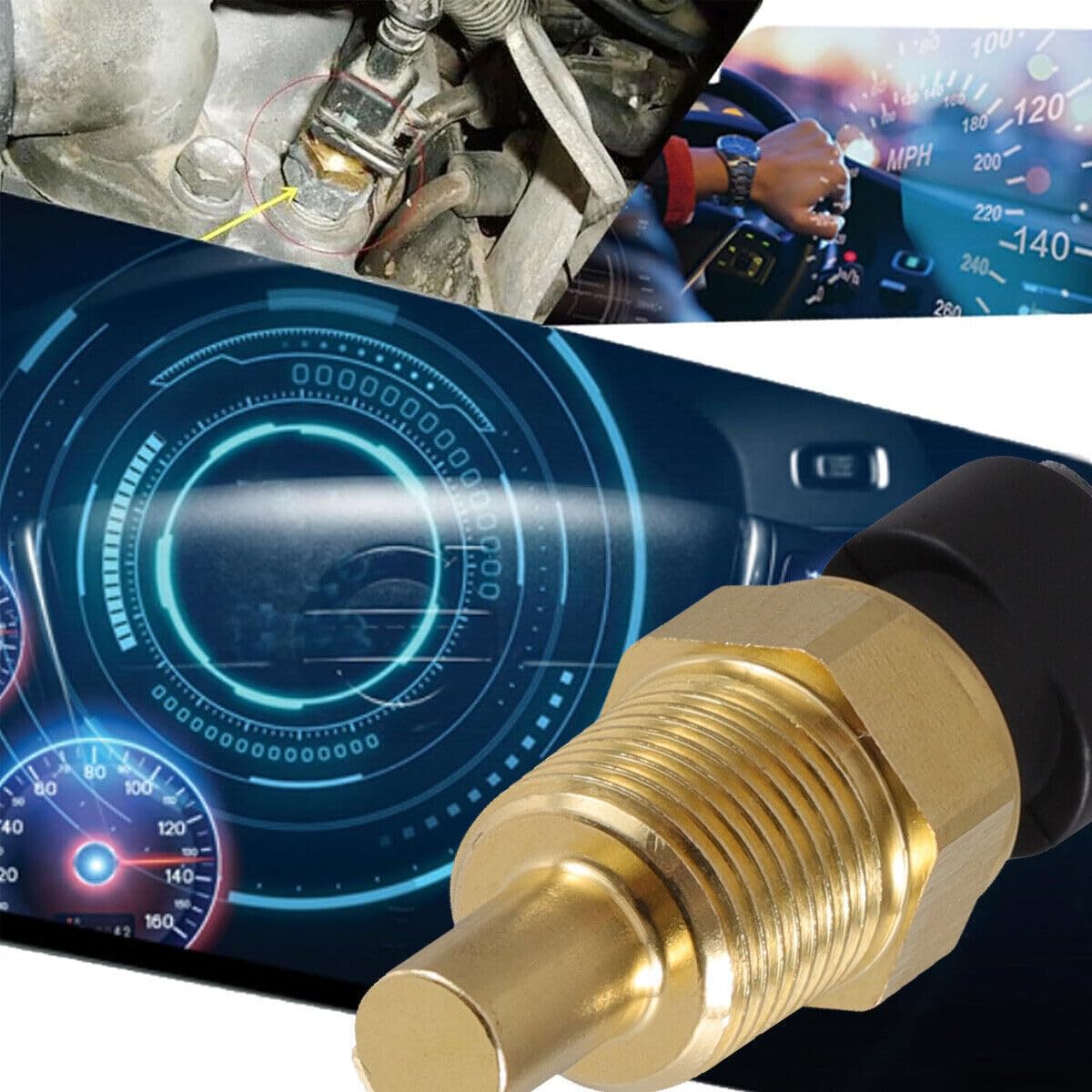 ya 4 8.8.2 Automobile Engine coolant Temperature Sensor Water Temperature Sensor Suitable for GMC for Chevrolet 