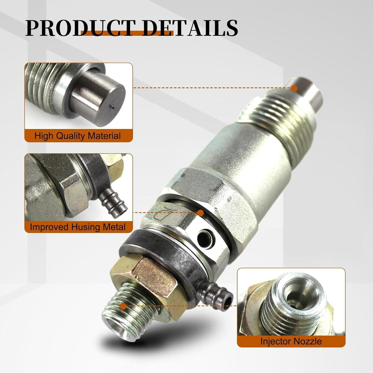 ya 10 9.16 baidi 4PCS For Bobcat 743 643 645 Kubota D750 D850 V1702 V1902 Fuel Injector 3974254