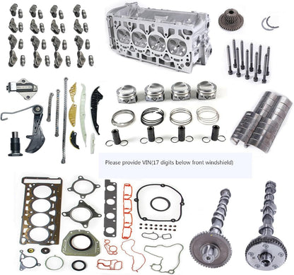 ya 27 10.13 baidi 2.0TCylinder Head Camshaft SetTiming Piston Kit for VW for AUDI CCTA CCZA CCZB CDAA