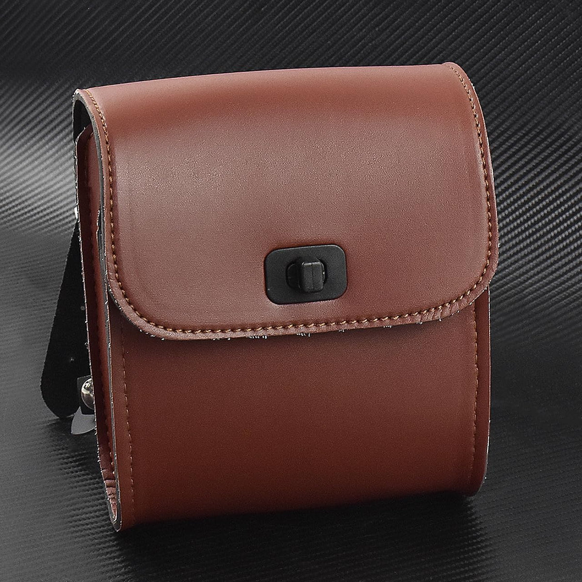 ya 11 9.14 baidiUniversal Motorcycle Front Handlebar Tool Bag Luggage Pouch Saddle Bag Brown